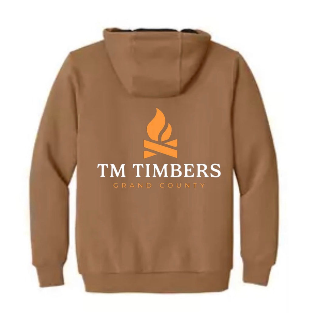 Full Zip thermal lined hooded sweatshirt Embroidered
